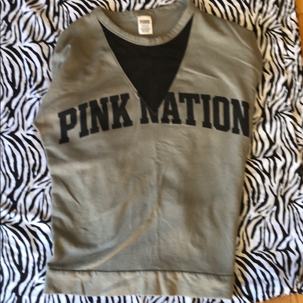 Pink sweatshirt, size Small, olive